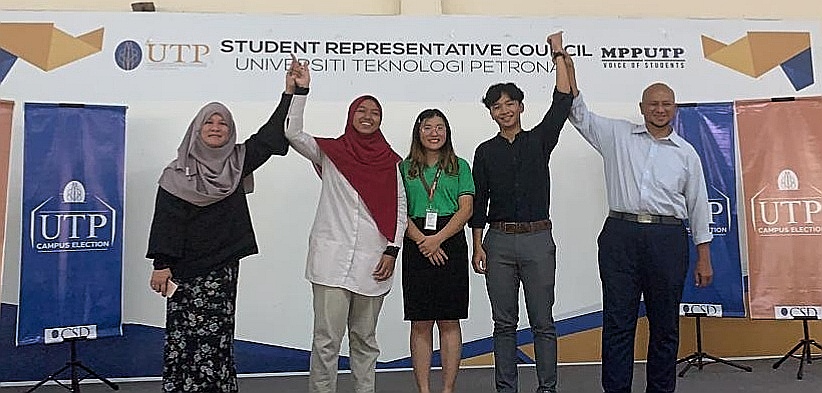 UTP Campus Election 2020 candidates on stage