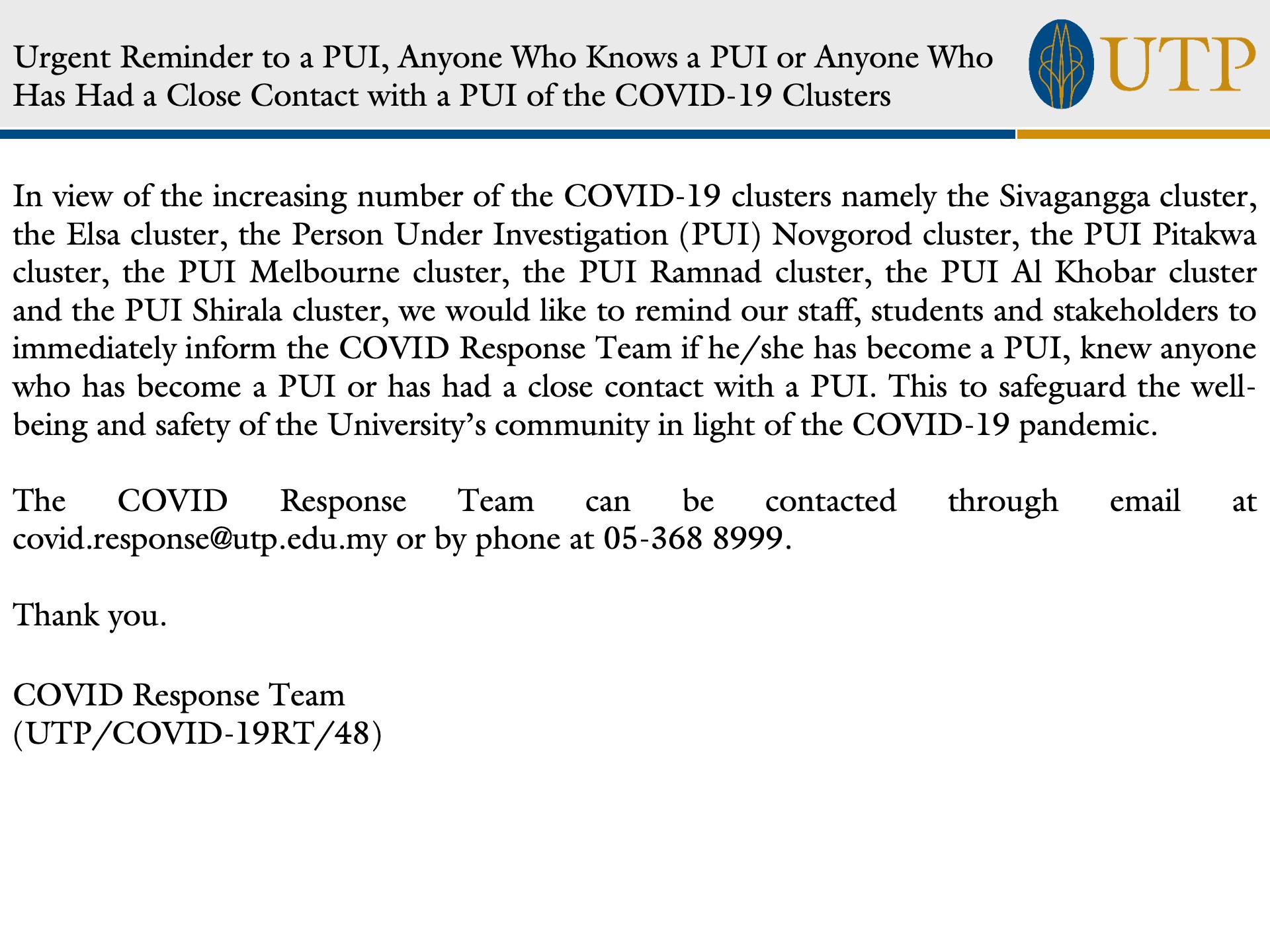 COVID-19 Updates PUI of COVID-19 Clusters.jpg