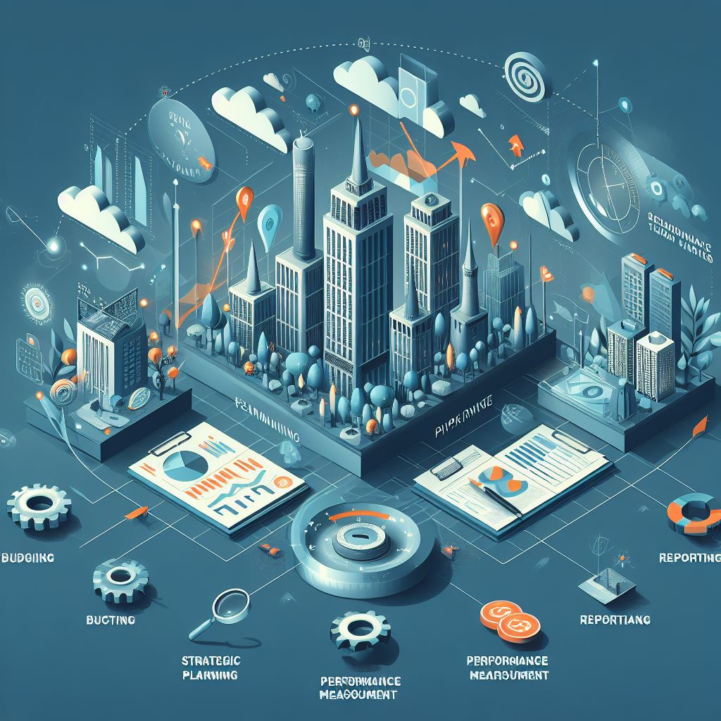 A city with many buildings and various graphs Description automatically generated with medium confidence